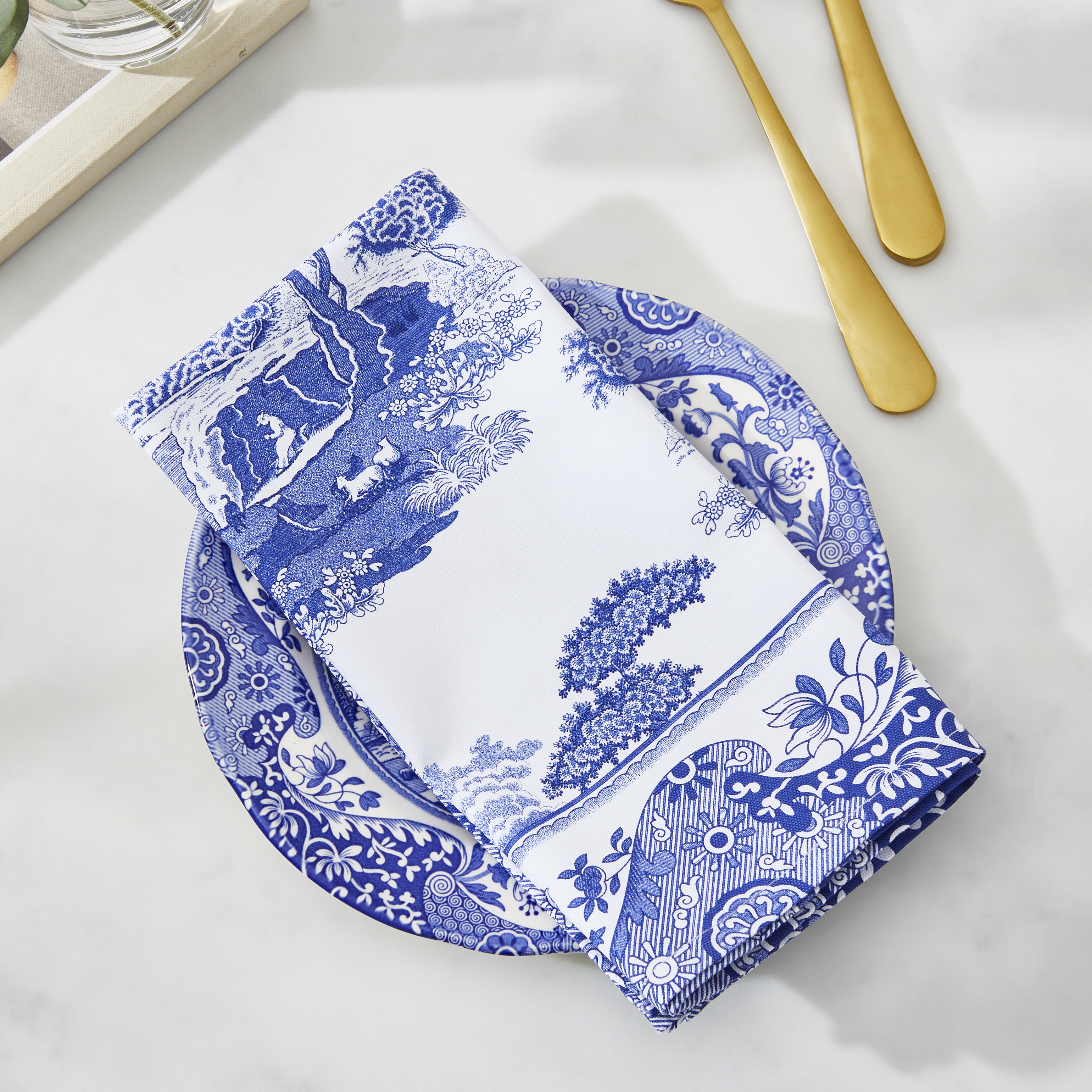 Blue Italian Napkins Set of 4 image number null